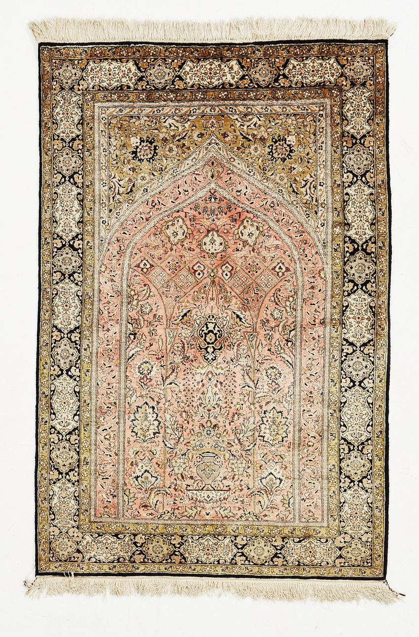 ORIENT TÆPPE, semi-antik, Ghom, ca 160x110 cm.