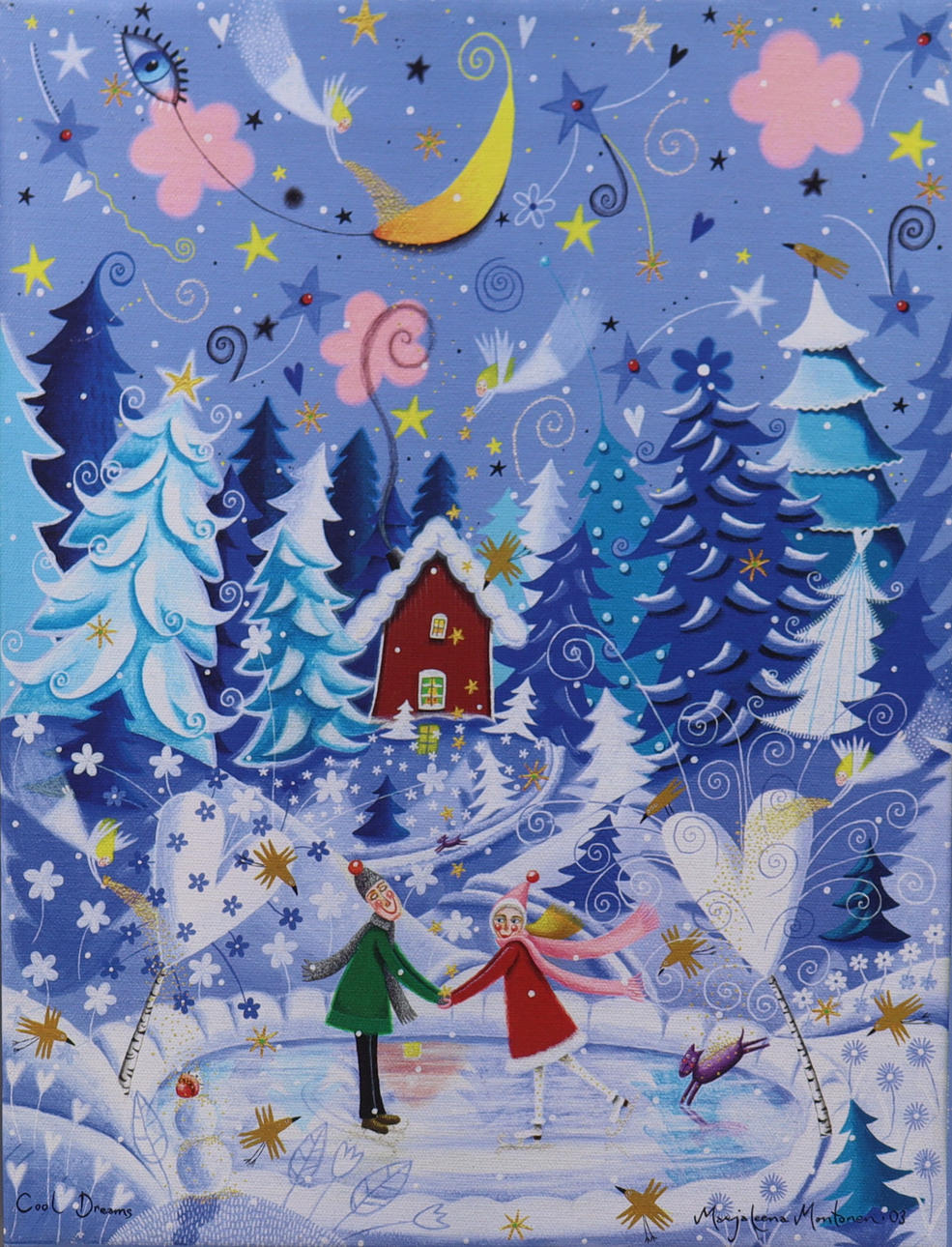 MARJA-LEENA MONTONEN, tryk på lærred, „Cool Dreams“.