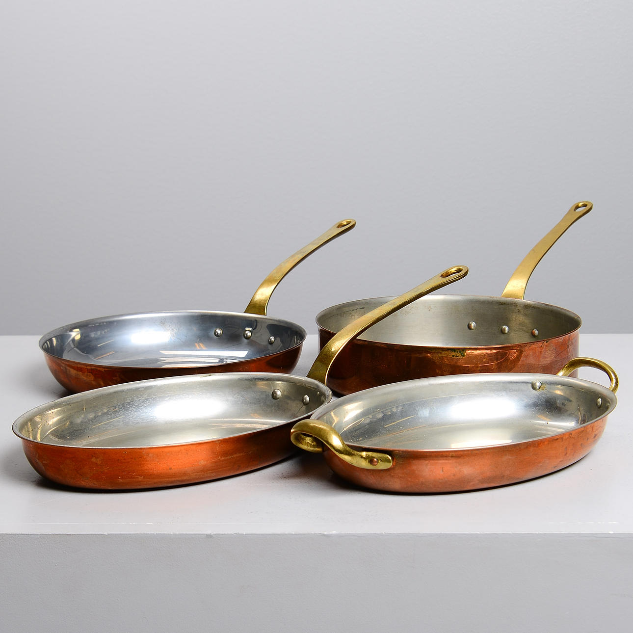 KRÖGARHUSET, traktorpander og form, kobber (4 stk.)