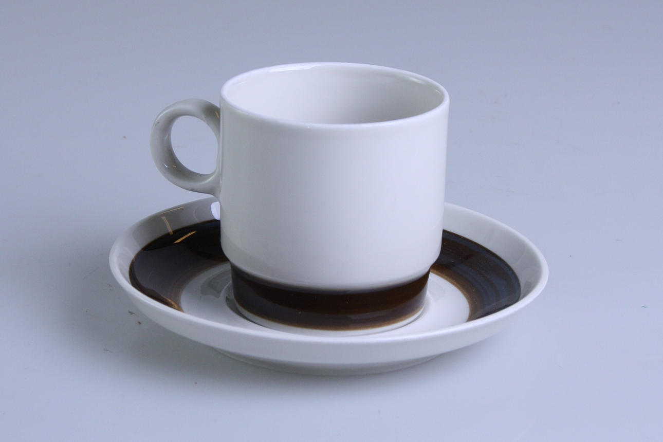 KAFFESERVIS, 24 delar, porslin, Rörstrand Forma, Olle Alberius.