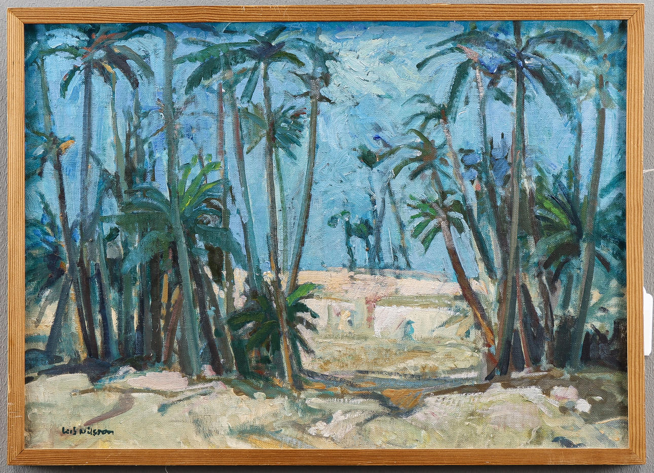 LEIF NILSSON Öl auf Tafel, signiert.