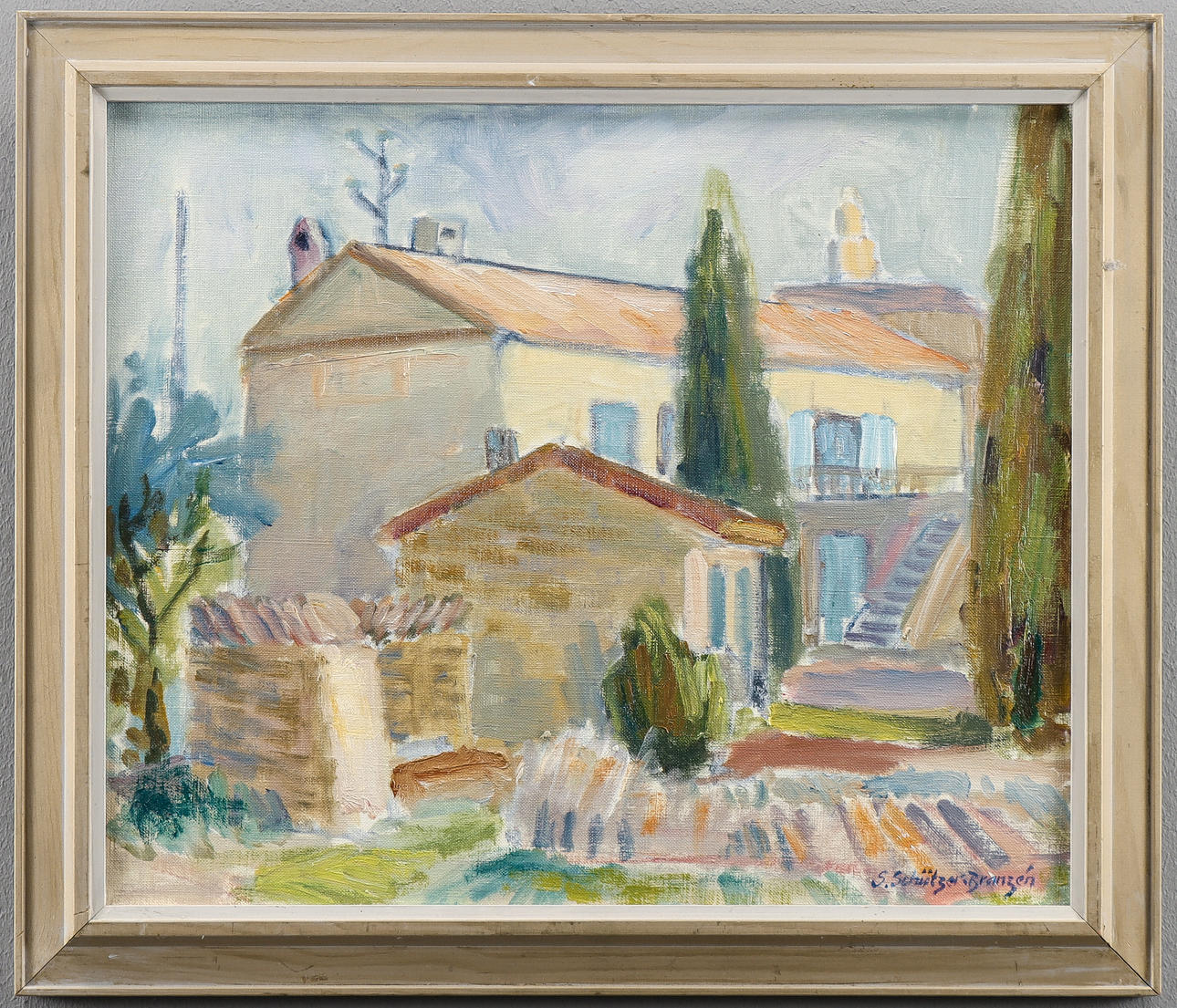 SVEN SCHÜTZER-BRANZÉN oil on canvas, signed.