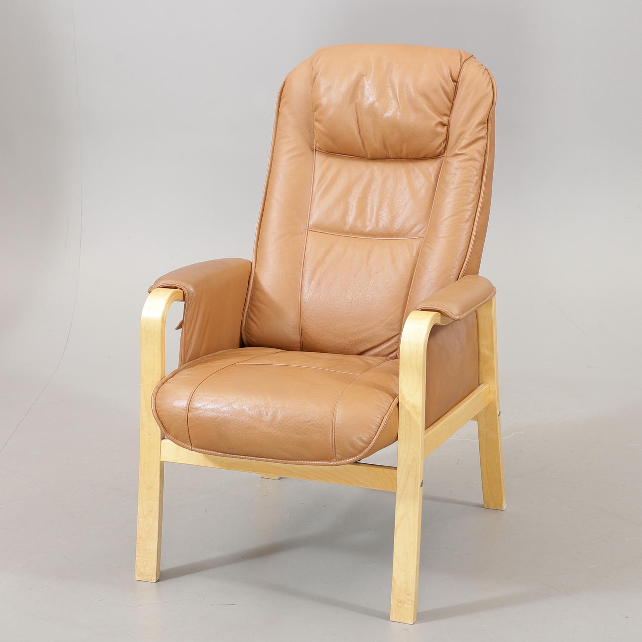 Ein Ledersessel, Anderssons, spätes 20. Jahrhundert.