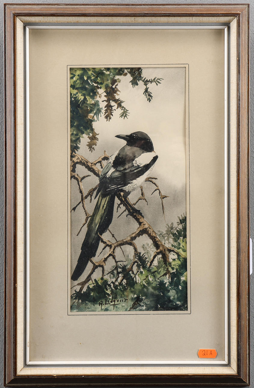 ARNE LIDQVIST watercolour, signed.