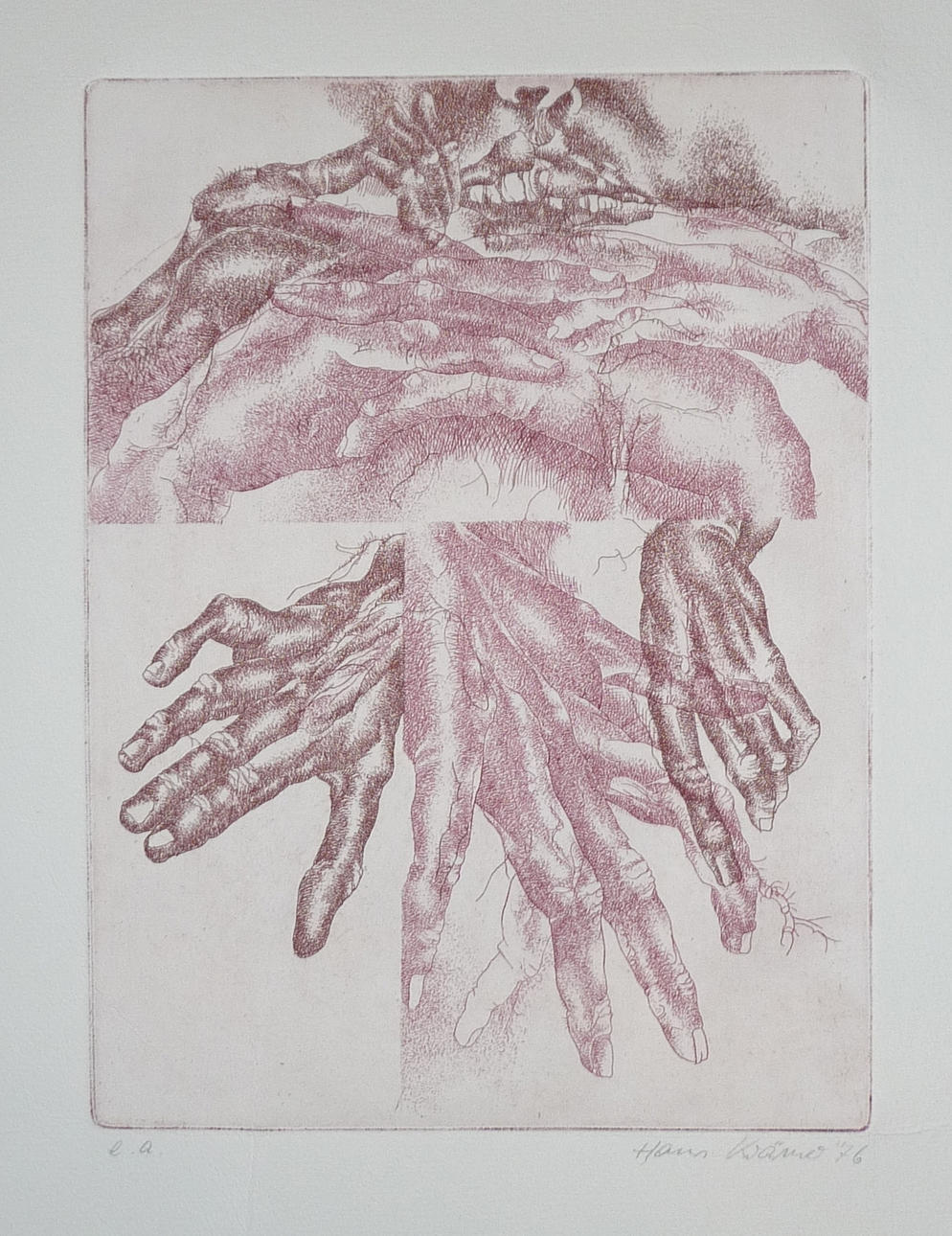 HANS KRÖMER, 8 surrealistiska grafiker.