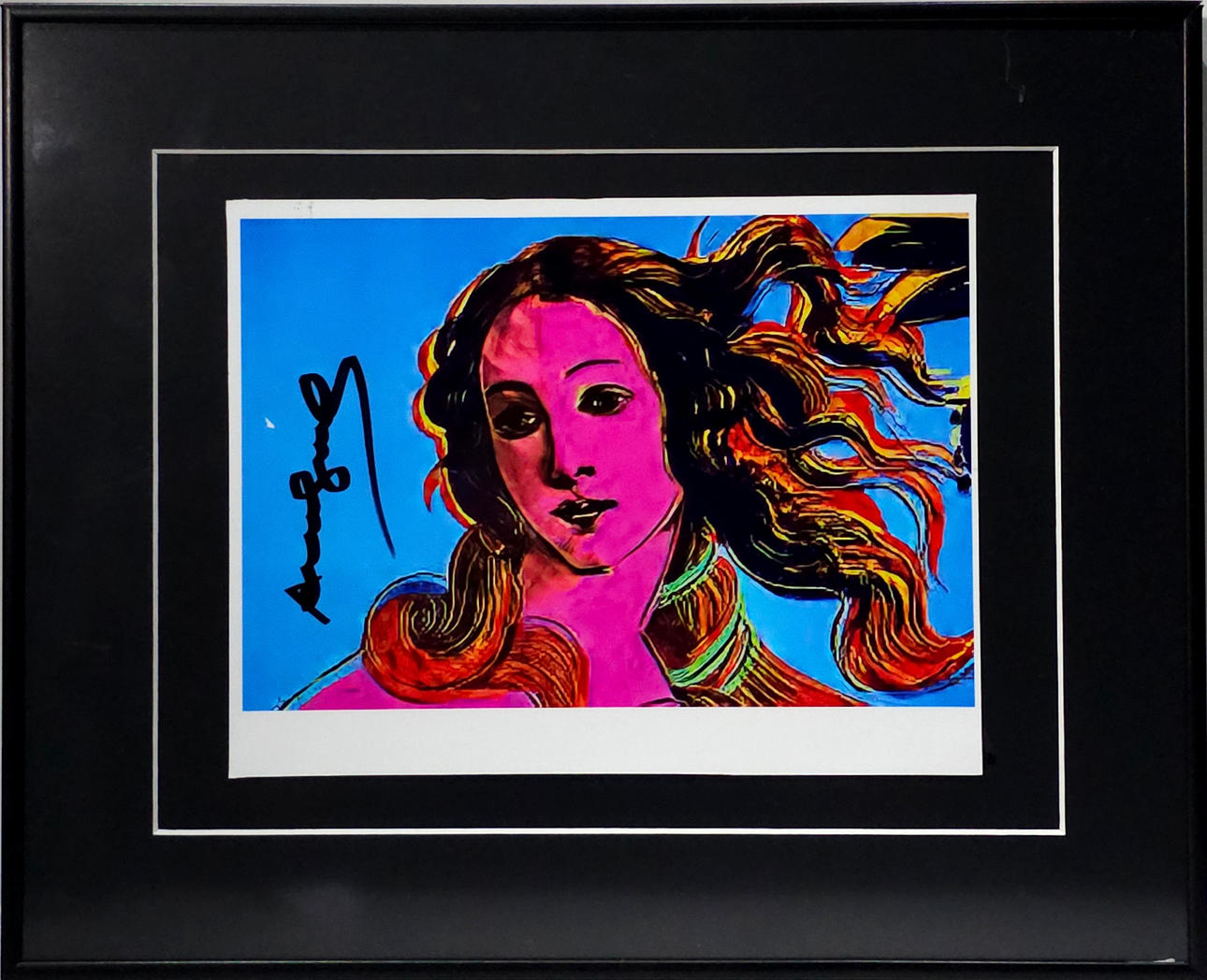 ANDY WARHOL. Venus, tarjeta firmada con retulador. Editions d'Art