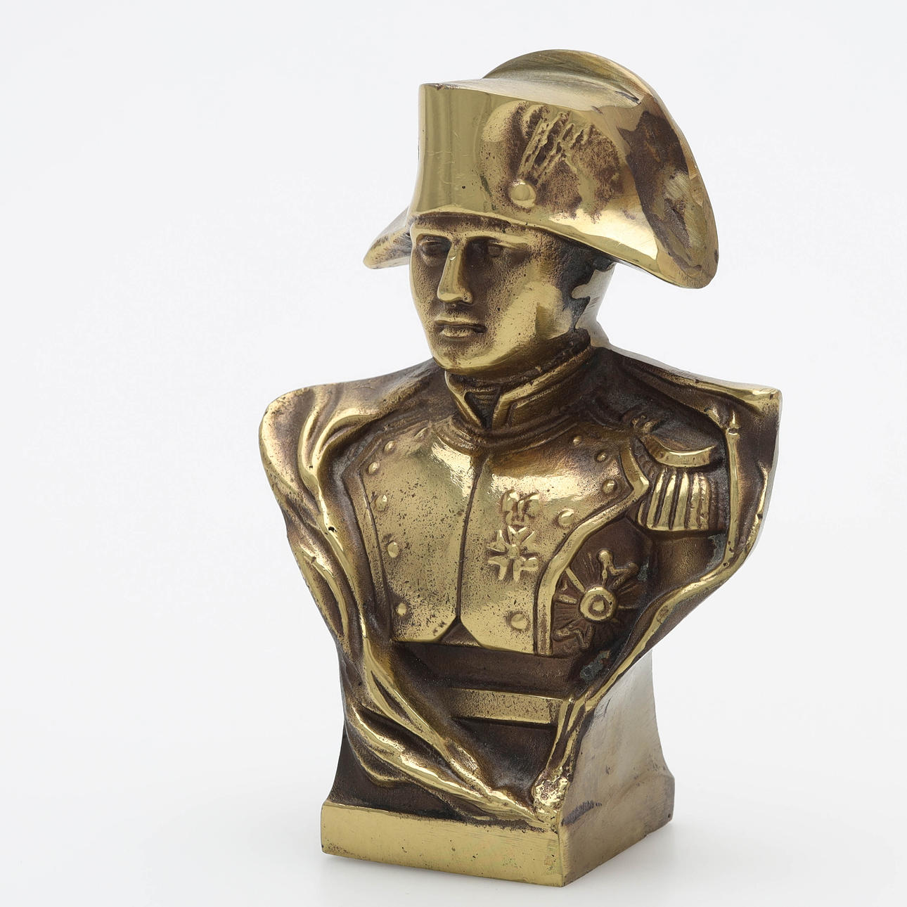 BUST/SKULPTUR, messing, Napoleon, 20. årh.