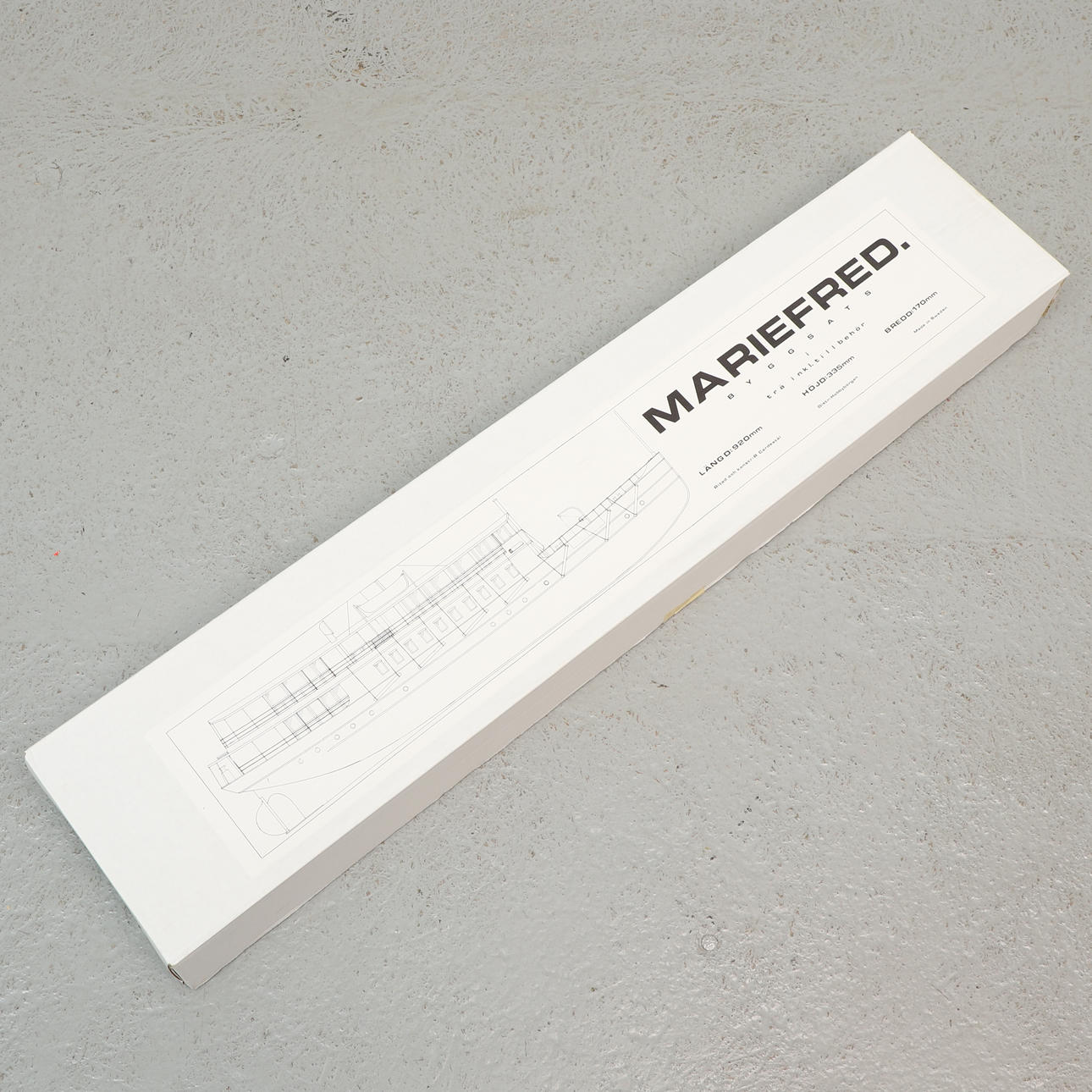 MODELLBAUSATZ, Mariered, Holz, Hobbyborgen.