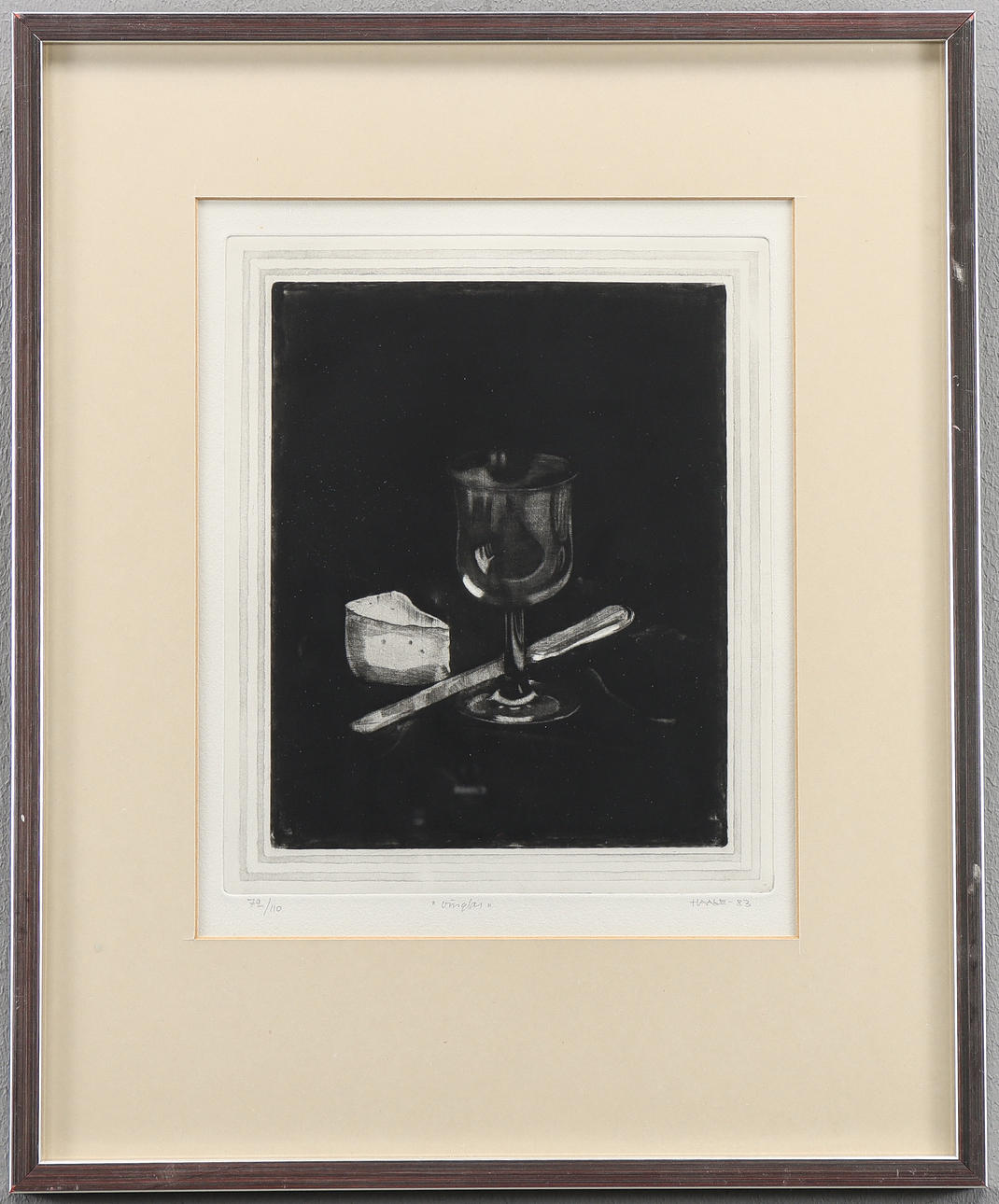 SIXTEN HAAGE etching 72/110, signed -83.