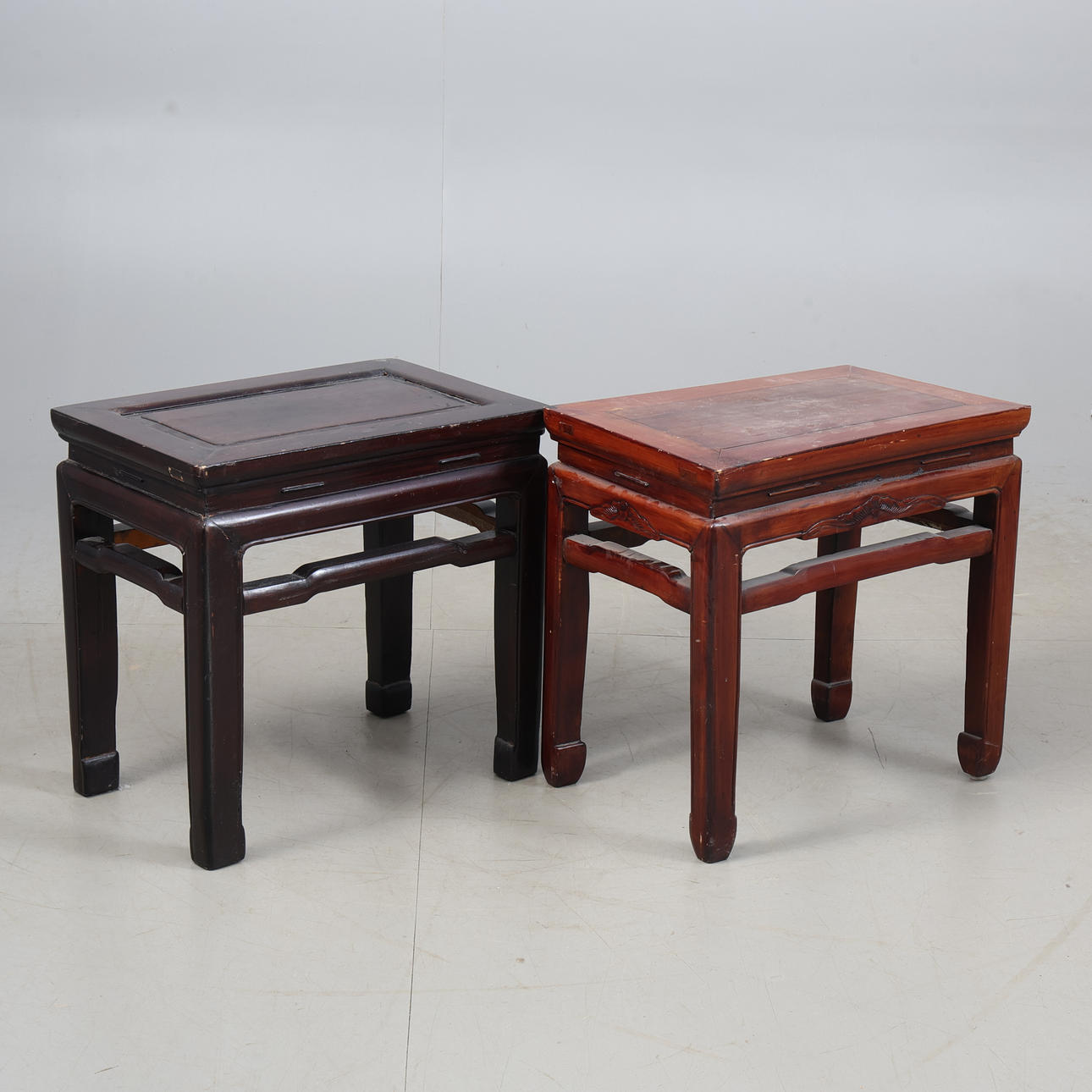 A 2 piece table, treated wood, China.