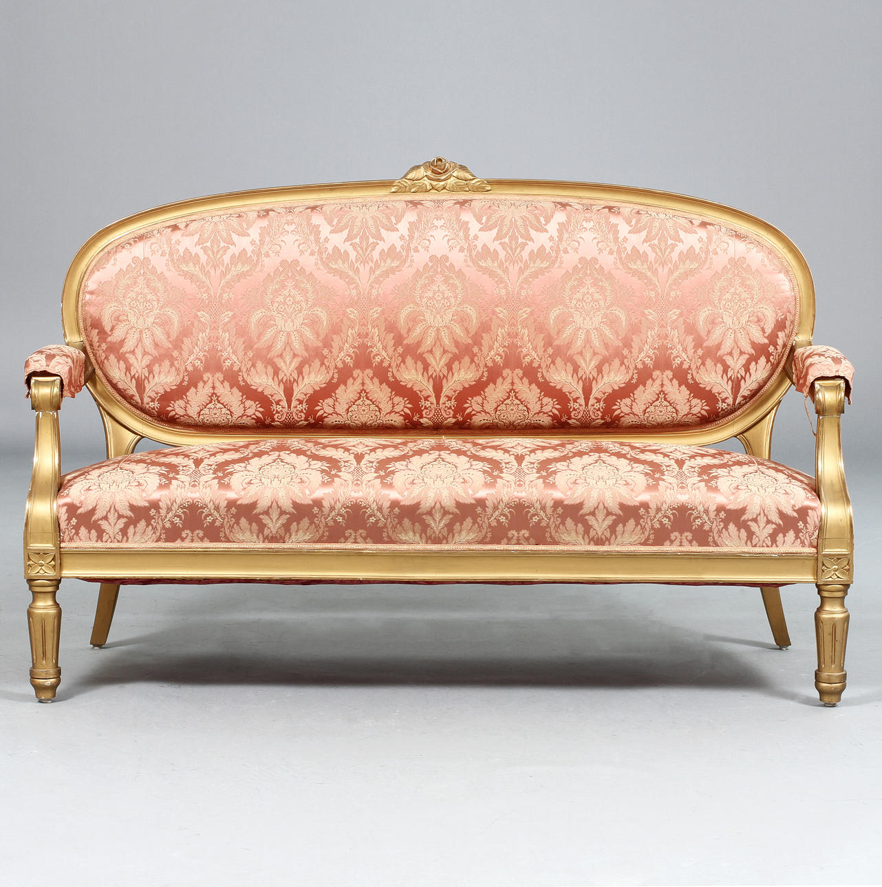 SALONGSMÖBEL, 7 delar, gustaviansk stil, 1900-tal.