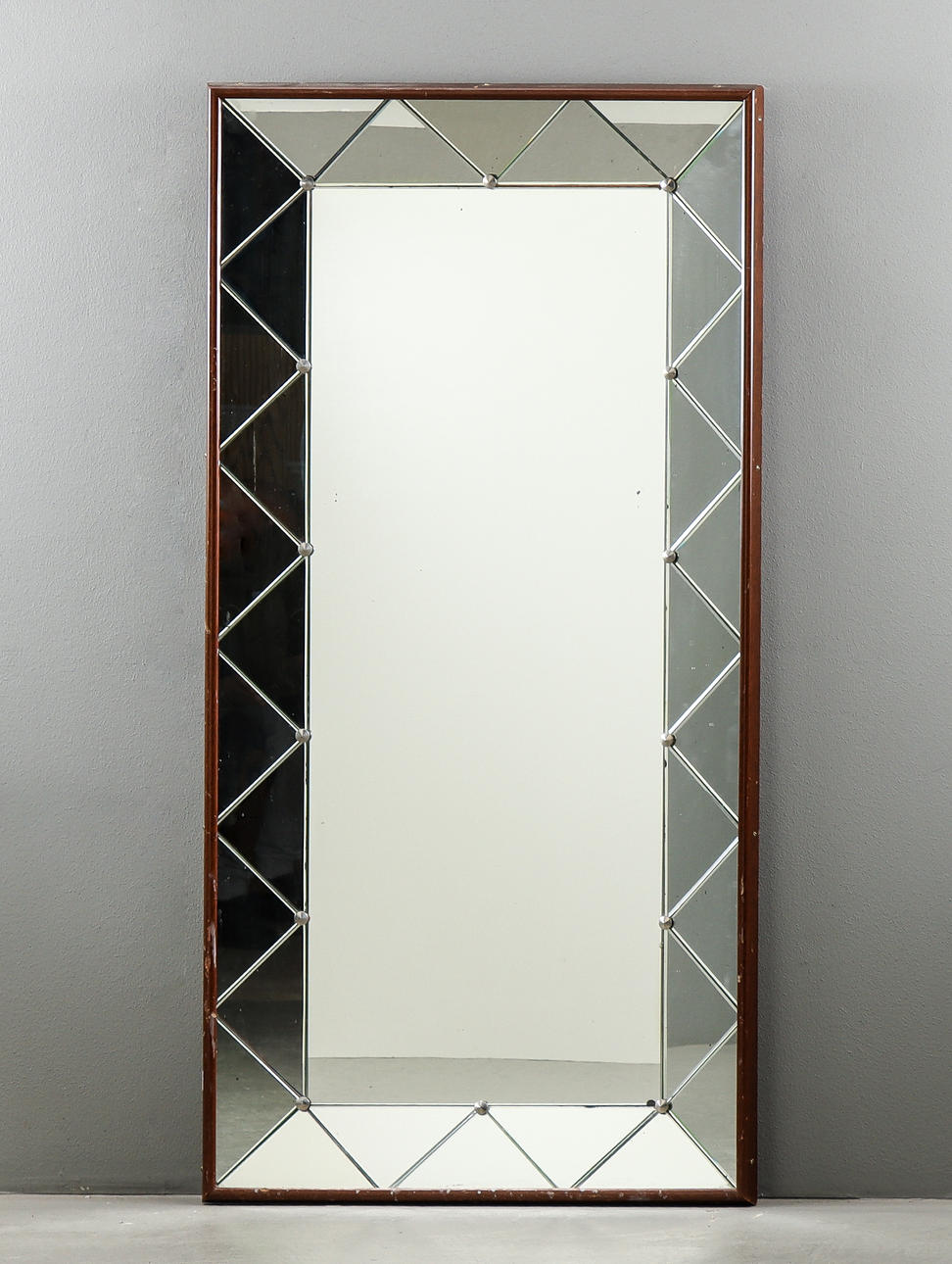 WALL MIRROR wooden frame.