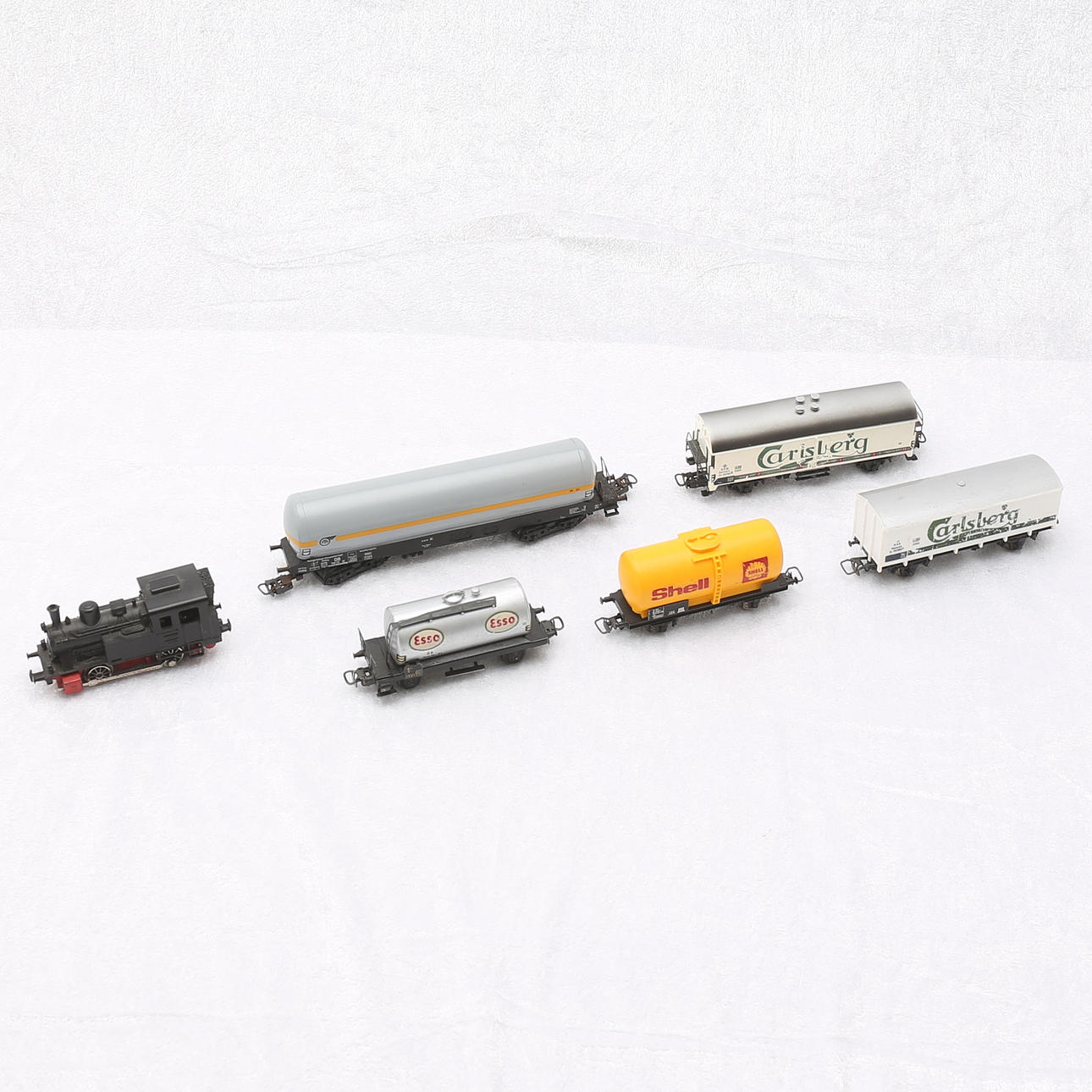 LOK, VAGNAR, 6 delar, Märklin.