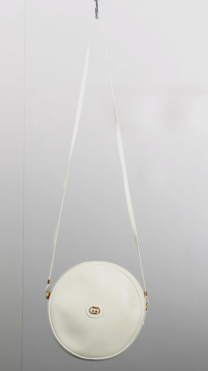 VÄSKA, vitt skinn, Gucci, Italien.