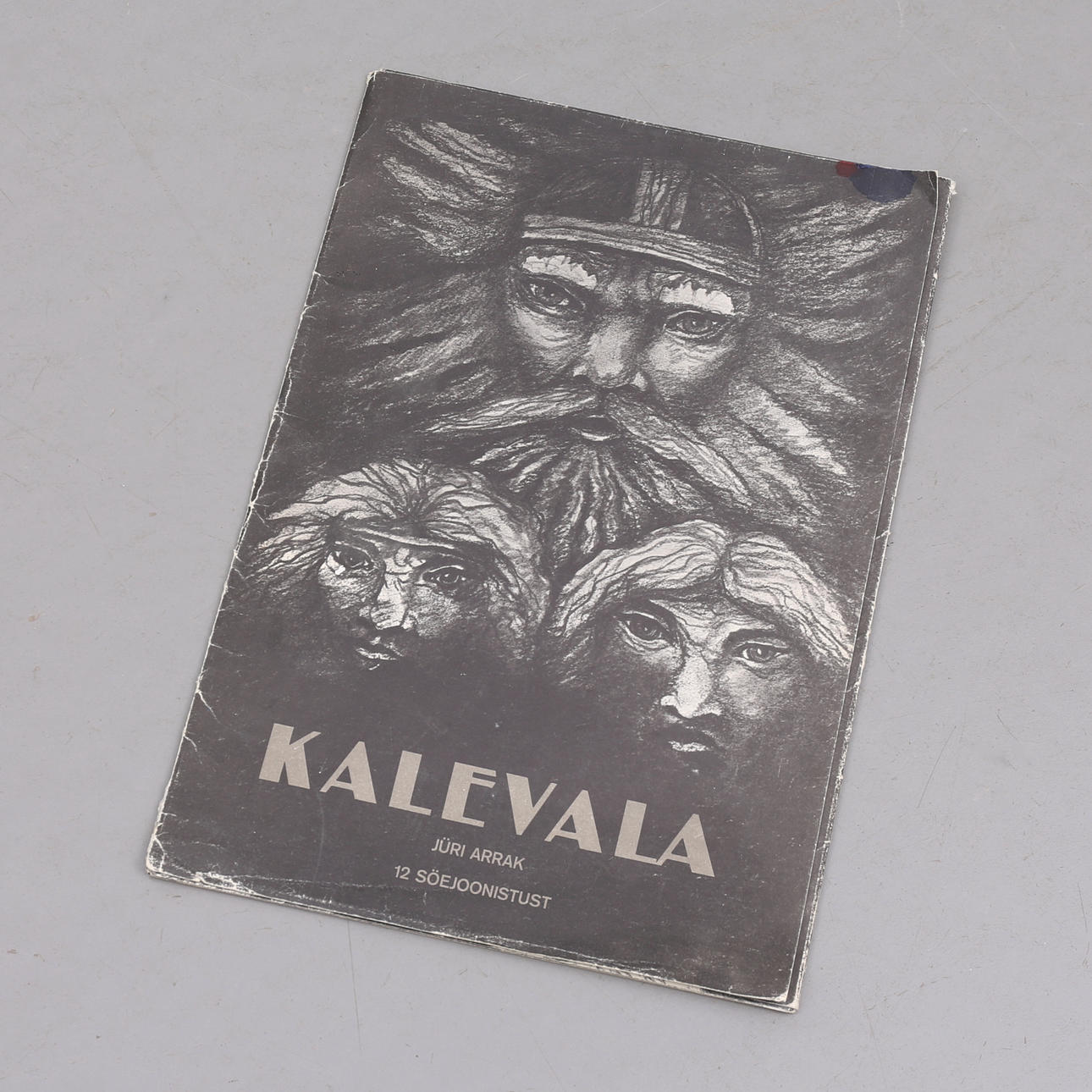 JÜRI ARRAK. Kunstmappe, „Kalevala“, 12 Drucke, 1985.