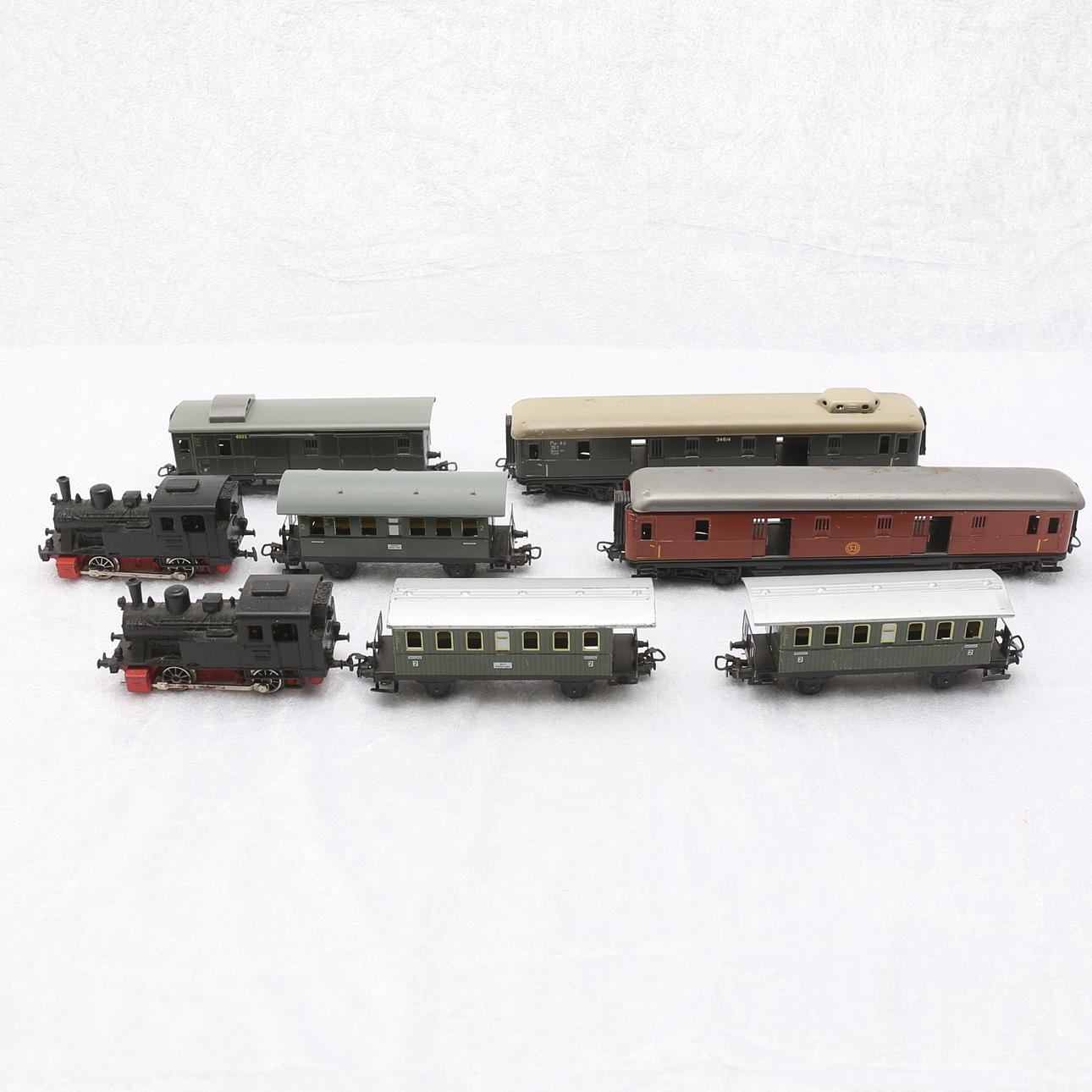 LOK, VAGNAR, 8 delar, Märklin.