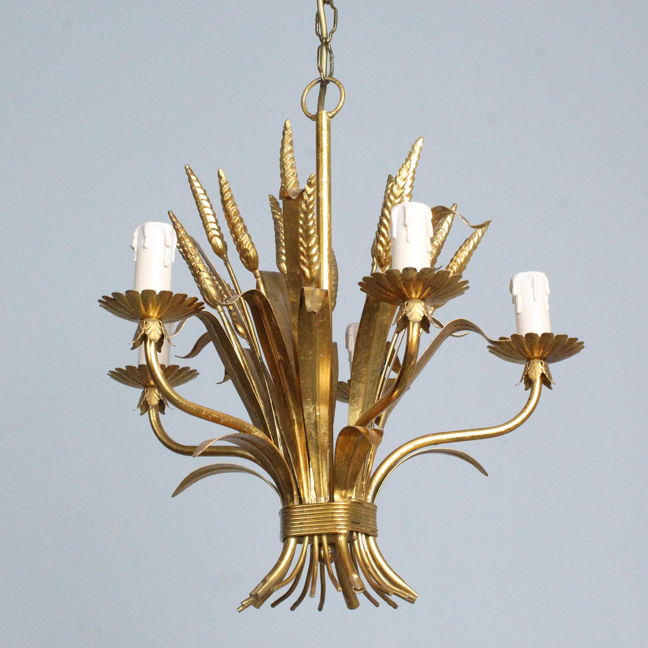 HANS KÖGL. Floral chandelier/ceiling light, 1960s.