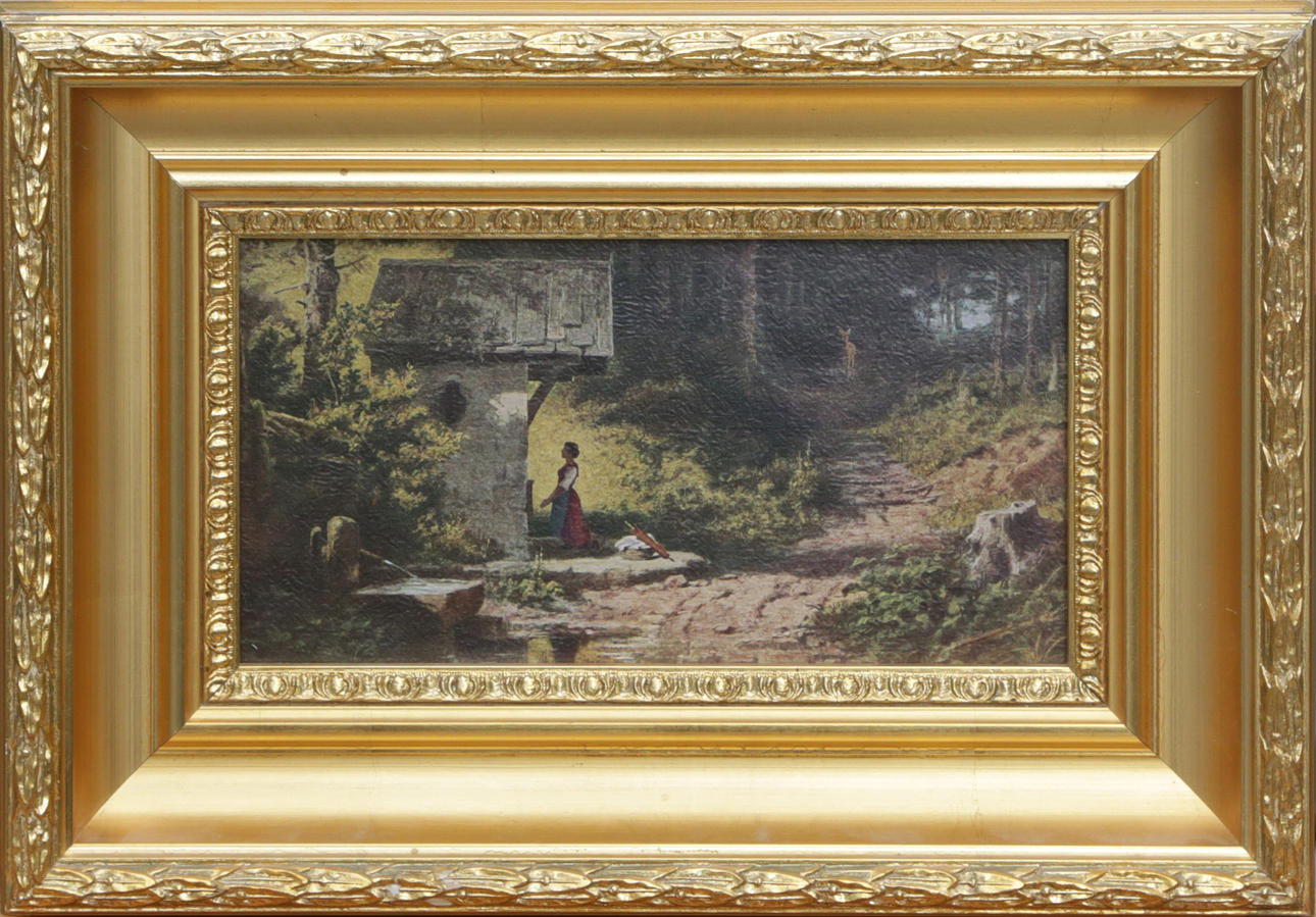 REPRODUKTIONSTRYCK, efter Spritzweg.