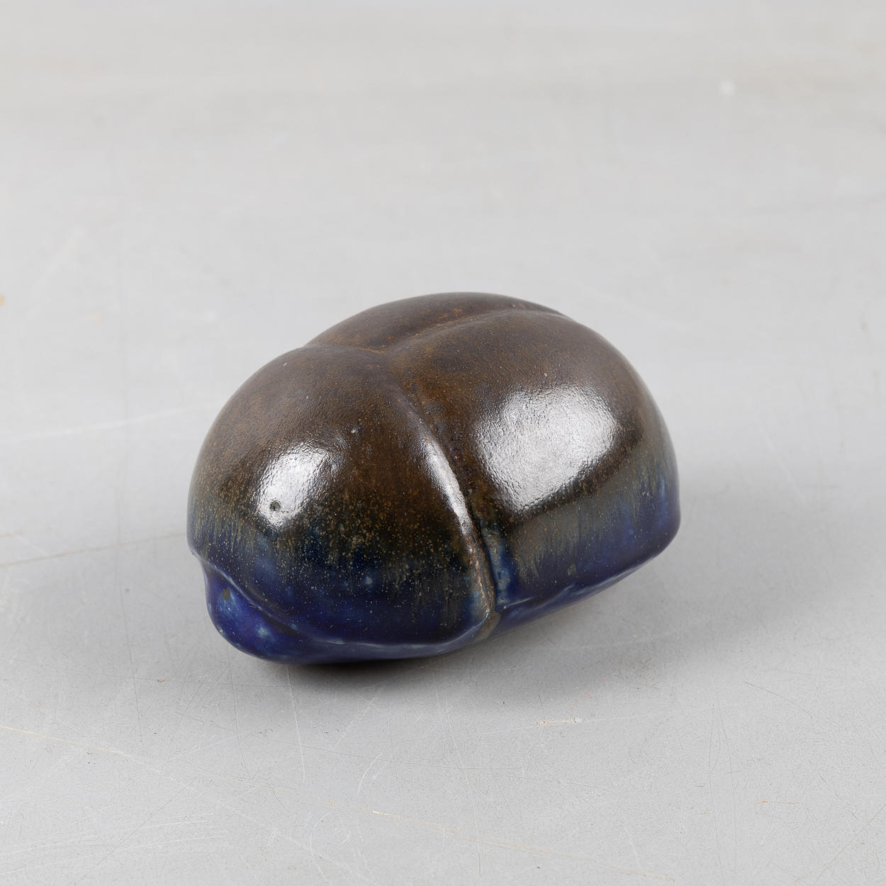 ULLA & GUSTAV KRAITZ. Beetle, glazed stoneware, own workshop, Fogdarp, Förslövsholm.