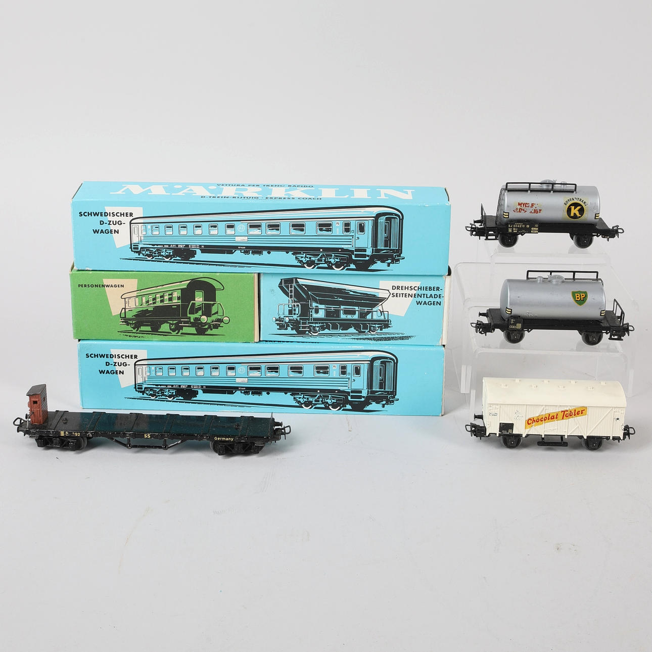 TOGVOGNE, 8 stk, Märklin.