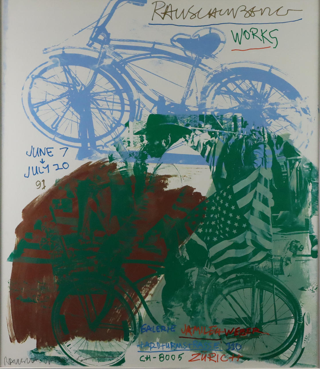 - RAUSCHENBERG, ROBERT. - Untitled, exhibition poster, 1997.