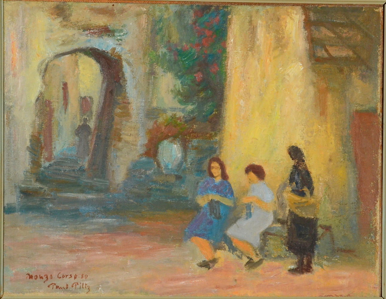 PAUL PILTZ. Olja på pannå.