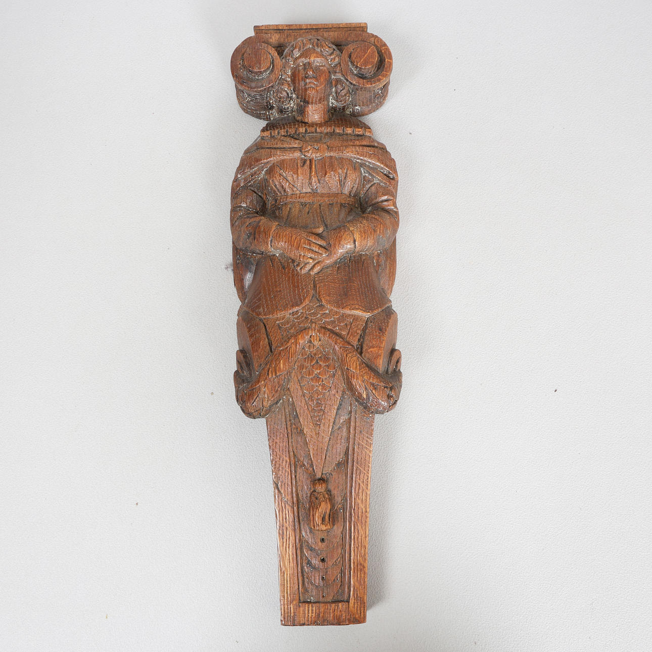A 19TH CENTURY CONTINENTAL CARVED TERM.