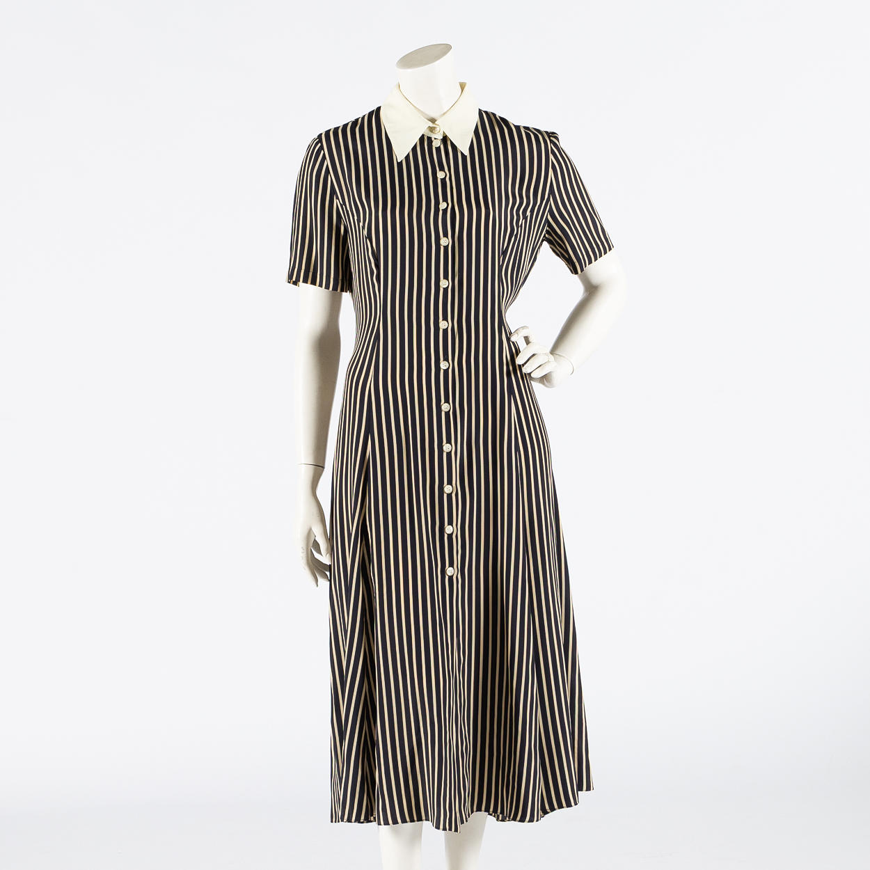 FERRETTI STUDIO, Hemdkleid aus Seidenmix, Größe 40.