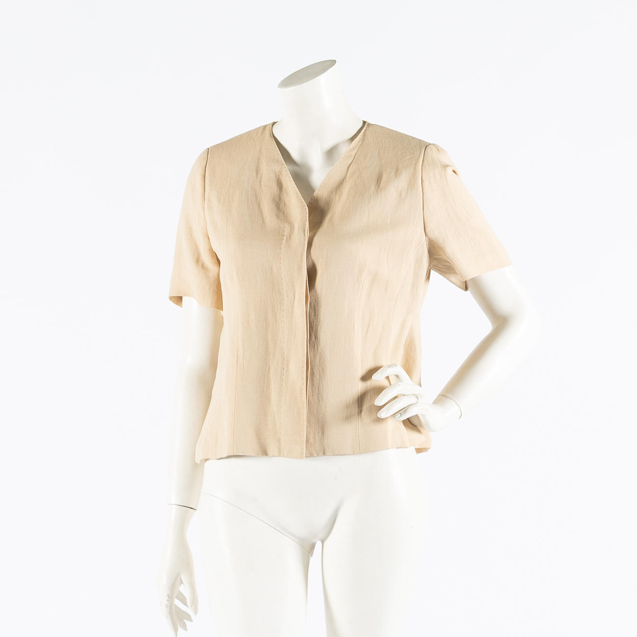 MAX MARA, Jacket in linen mix, size 42, circa 2000.