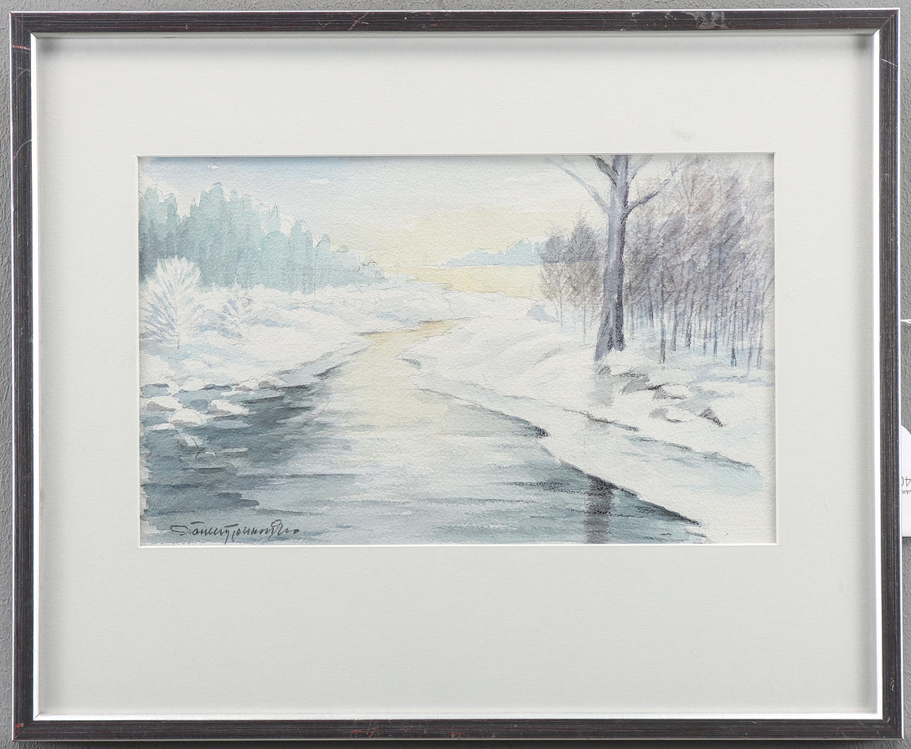STANLEY JOHANSSON watercolour, signed.
