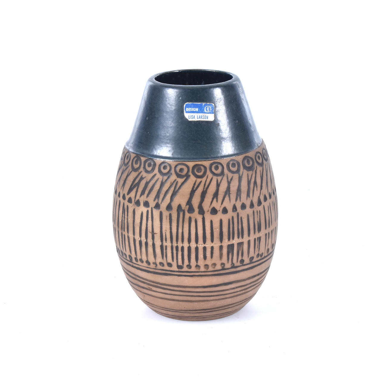 Un jarrón de gres, «Granada», Lisa Larson, Gustavsberg.