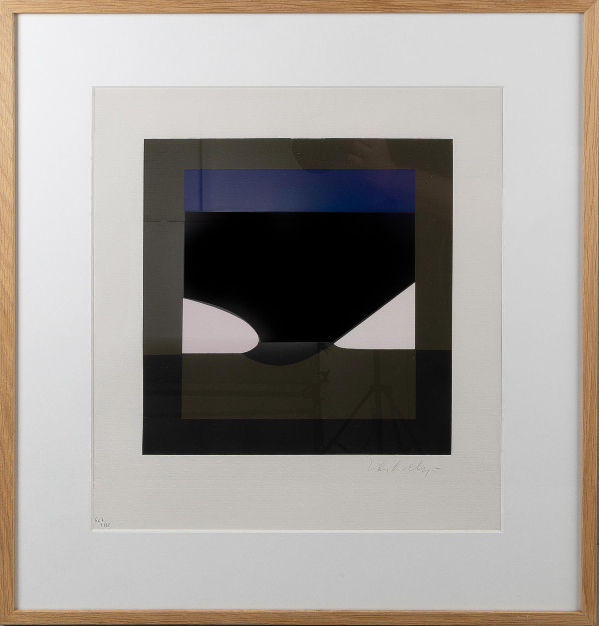 VICTOR VASARELY. Composition, color screen printing.