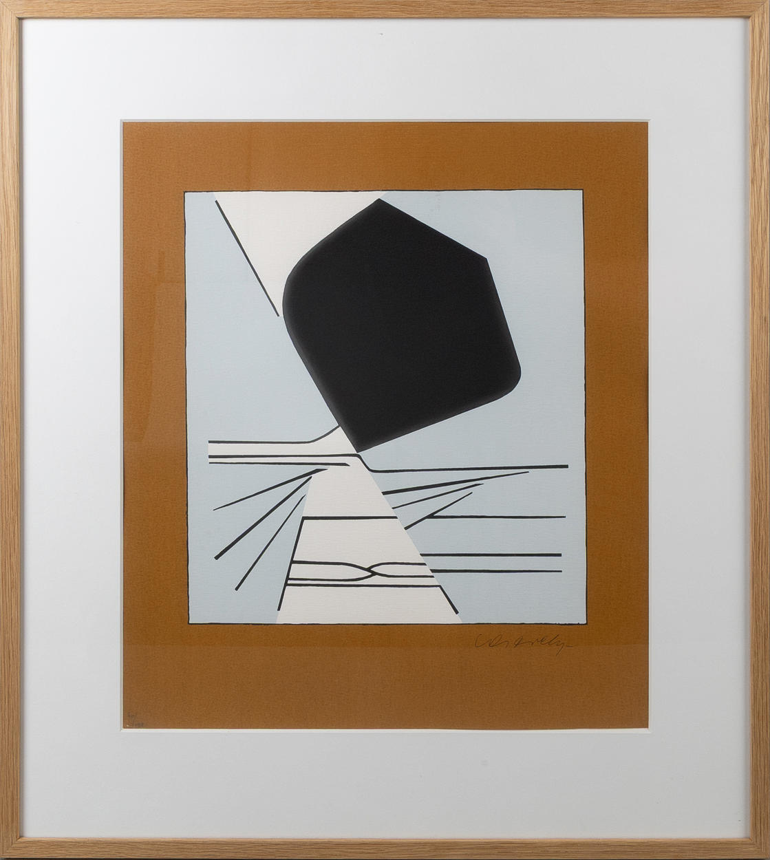 VICTOR VASARELY. Composición, serigrafía a color.