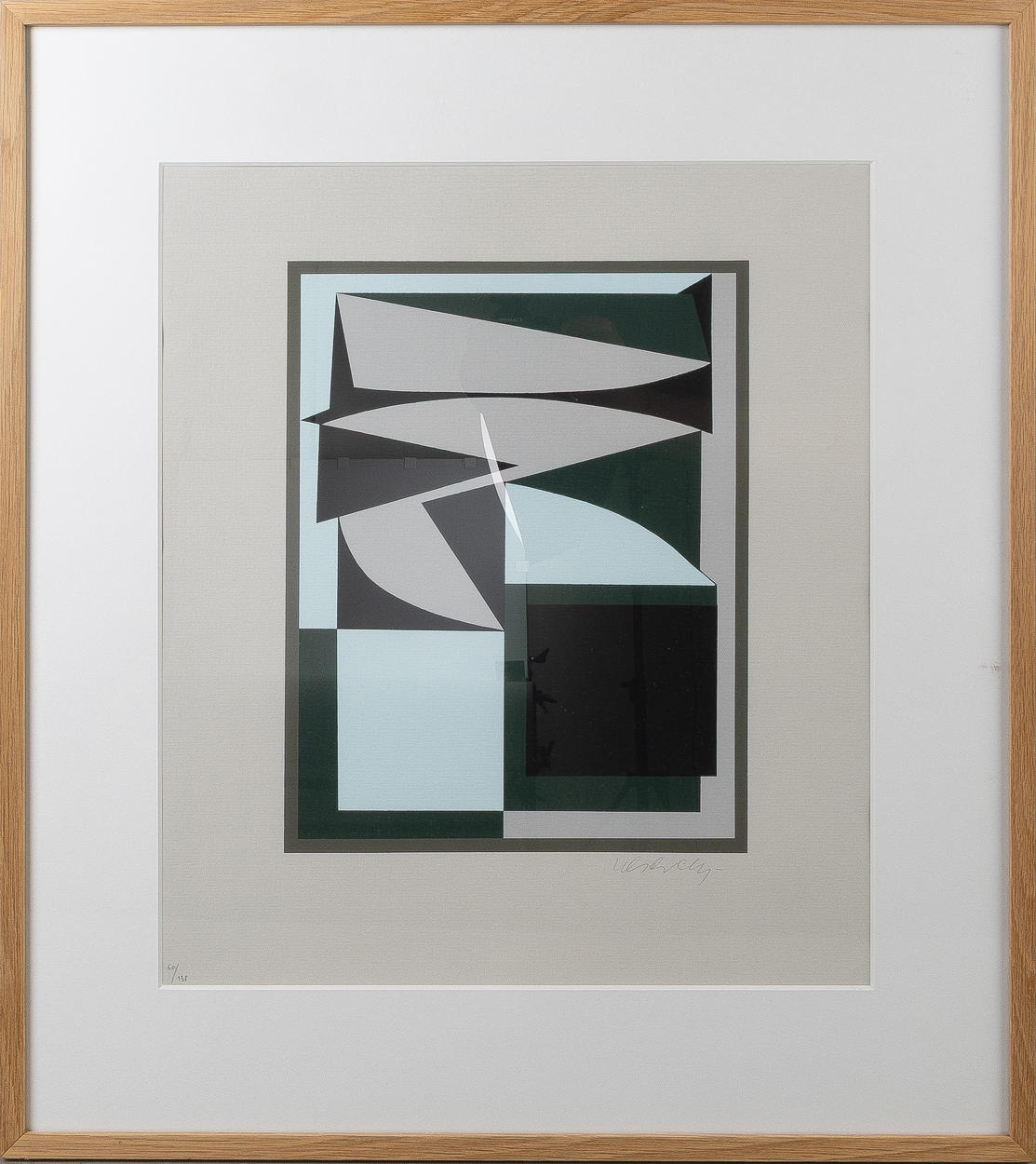 VICTOR VASARELY. Composition, color silkscreen.