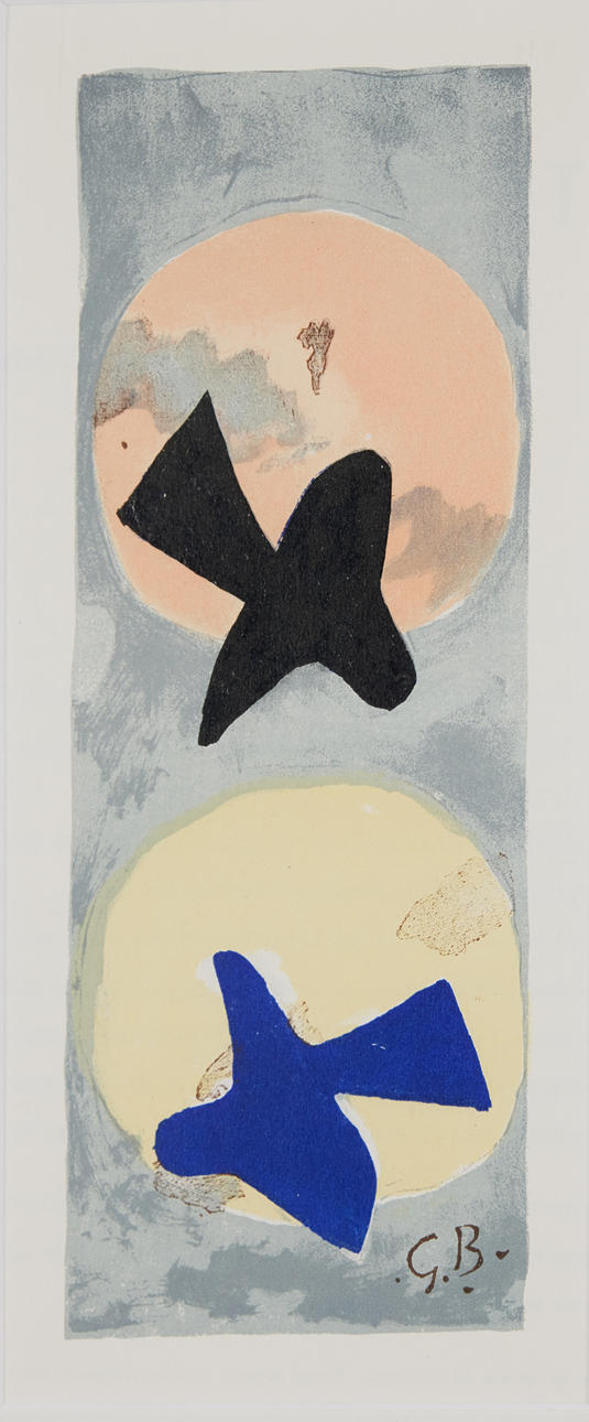 GEORGES BRAQUE (1882-1963) after: “Soleil et lune II”, monogram signed ...