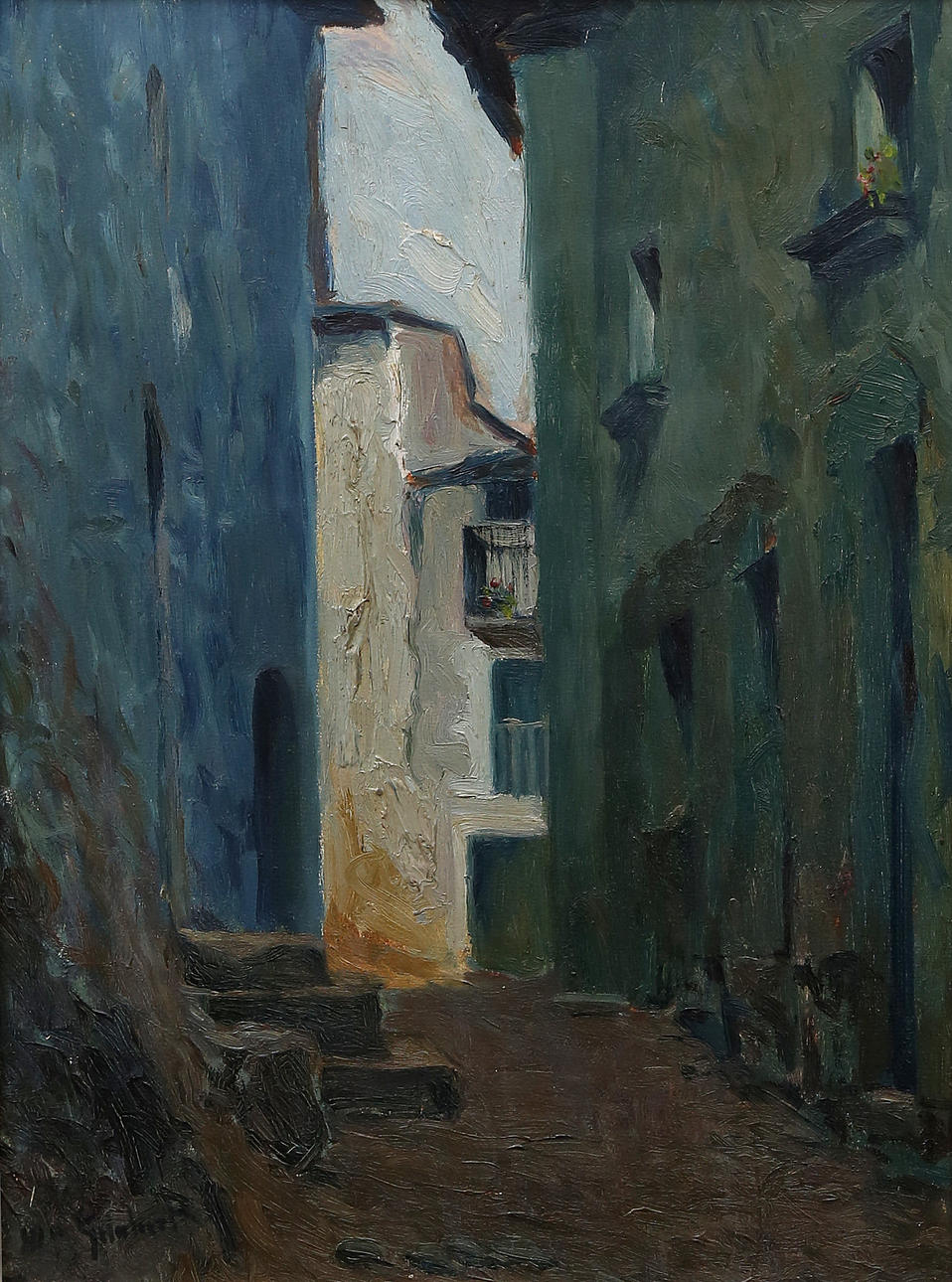 CATALAN SCHOOL, 20TH CENTURY. Rural view.