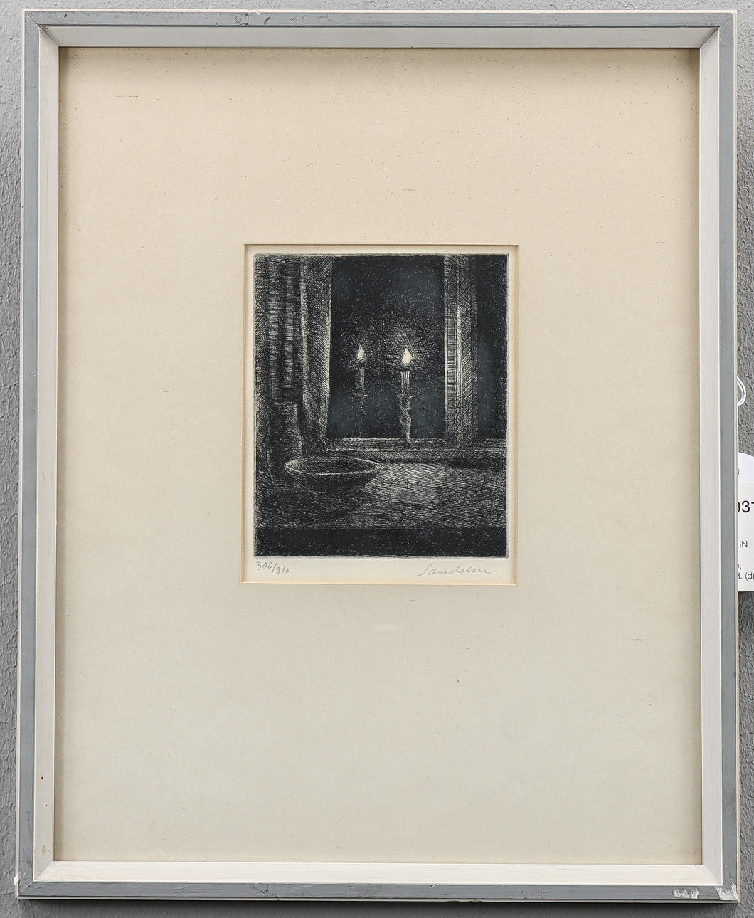 BÖRJE SANDELIN etching 306/310, signed.