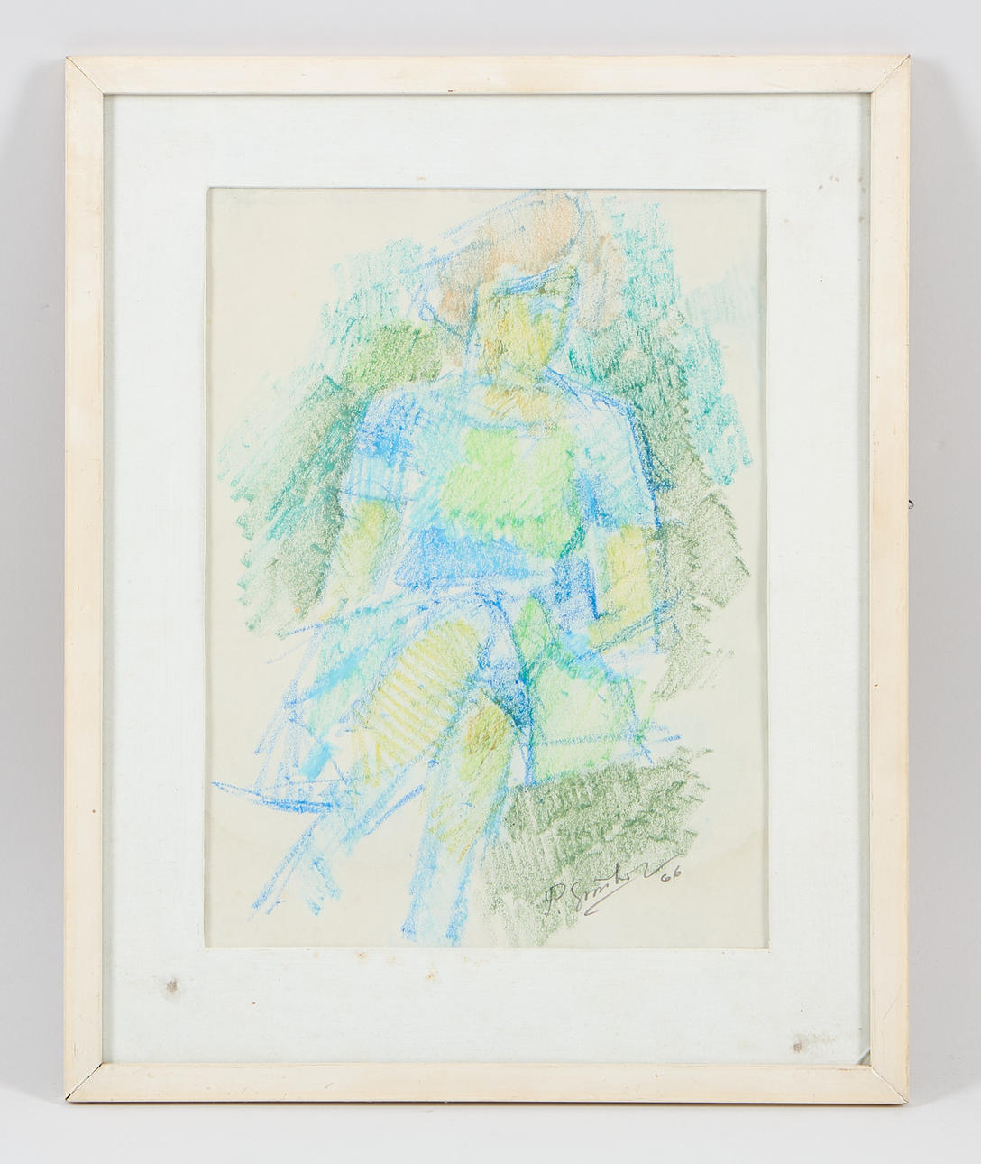 PAUL GRÖNHOLM (1907-1992). Model, signed and dated -66, pastel.