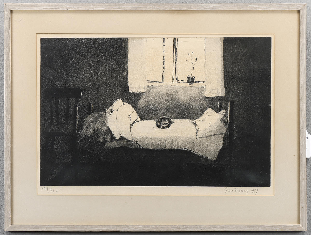 JAN FORSBERG lithograph 197/310, signed 1957.