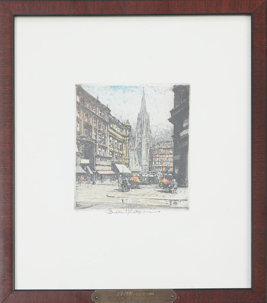 ROBERT KASIMIR. Radierung, signiert, Wien.