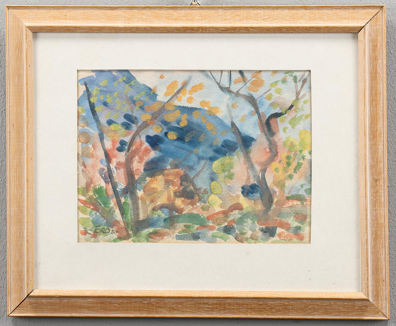 TORD LEANDER ENGSTRÖM Aquarell, signiert.