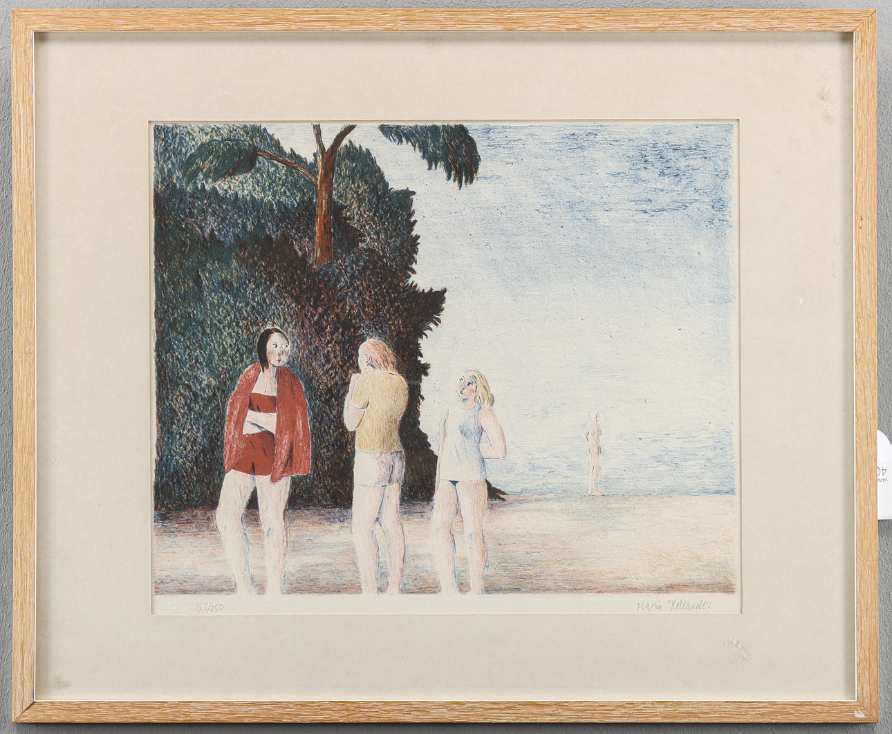 MARIA HELEANDER lithograph 153/250, signed.