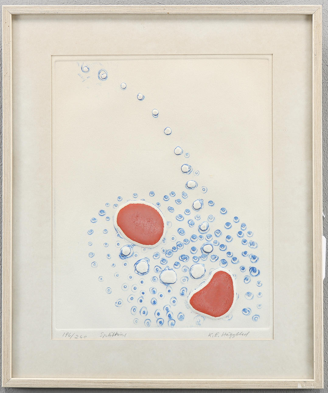 KARL ERIK HÄGGBLAD lithograph 196/260, signed.