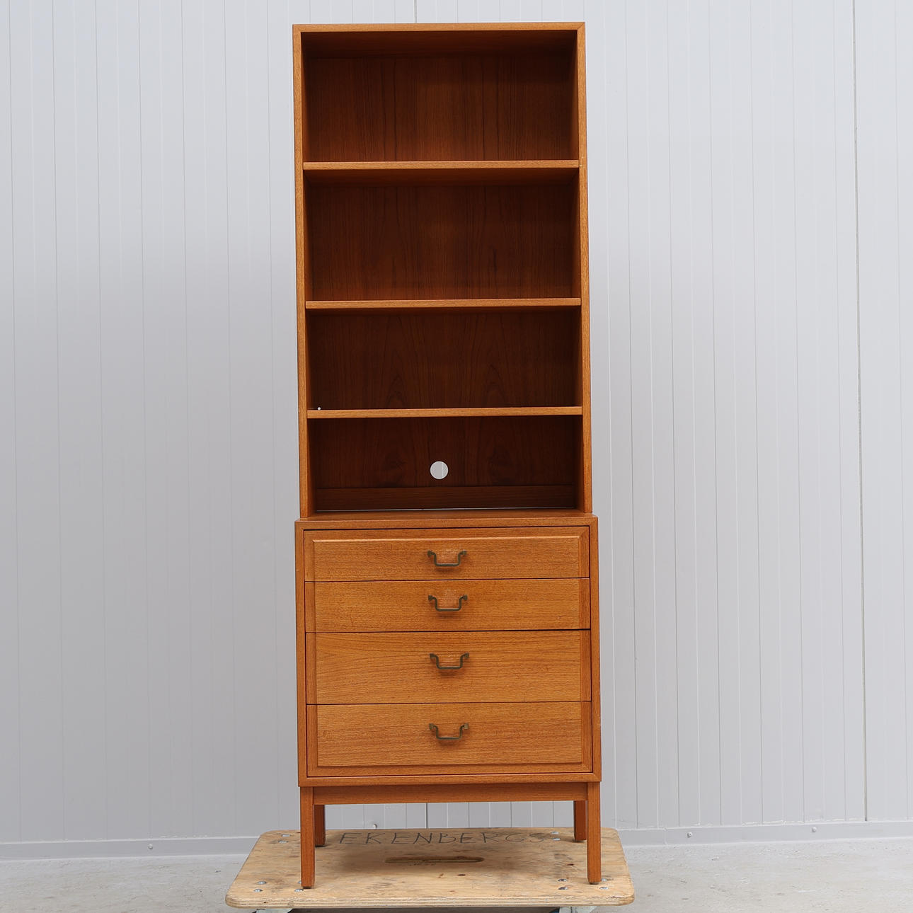 A teak bookcase, 1960s.