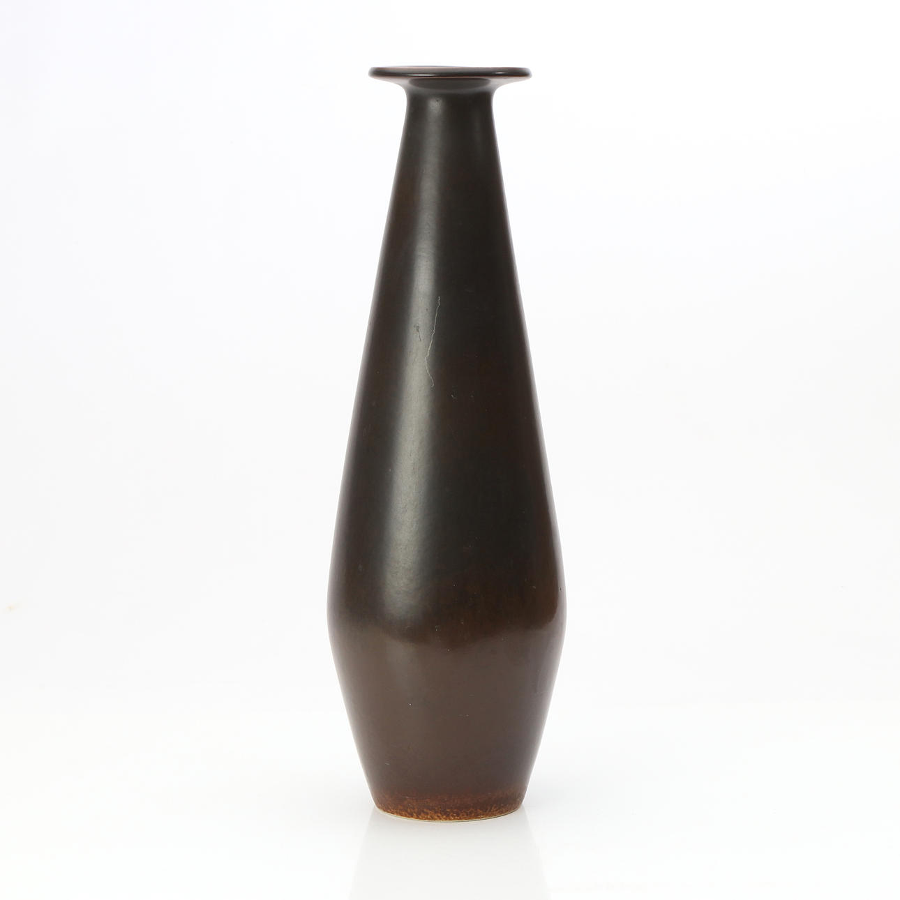 GUNNAR NYLUND. FLOOR VASE. Glazed stoneware. Rörstrand, signed below.