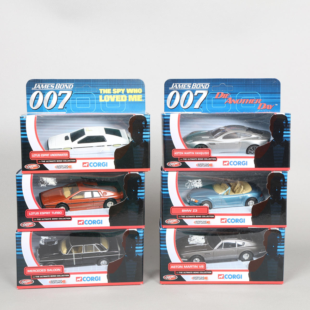 CORGI- SIX JAMES BOND 007 MODELS (6).