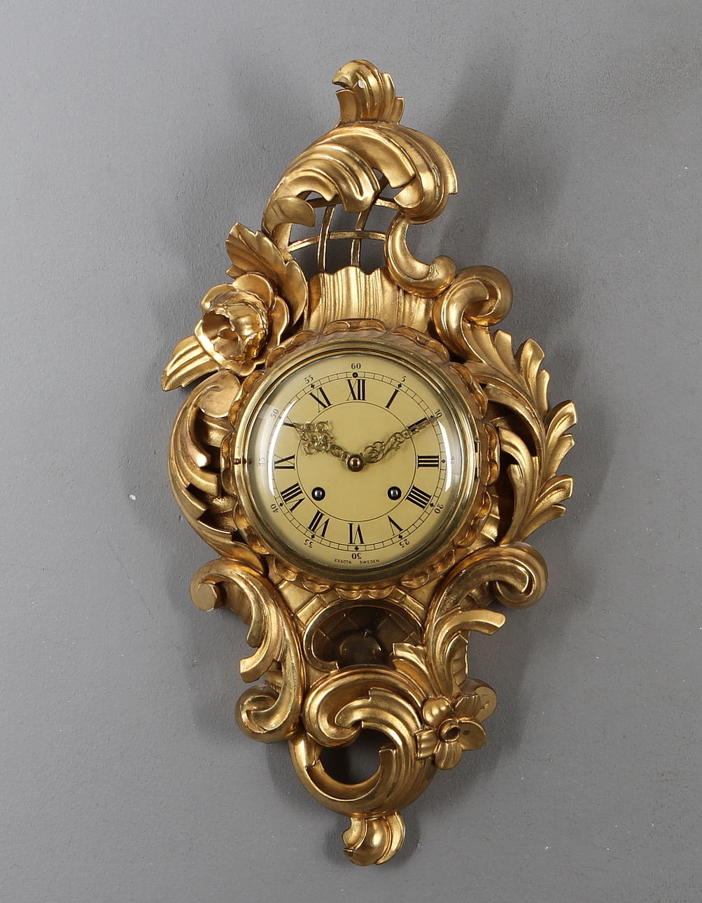 VÄGGPENDYL, rokokostil, 1900-tal.