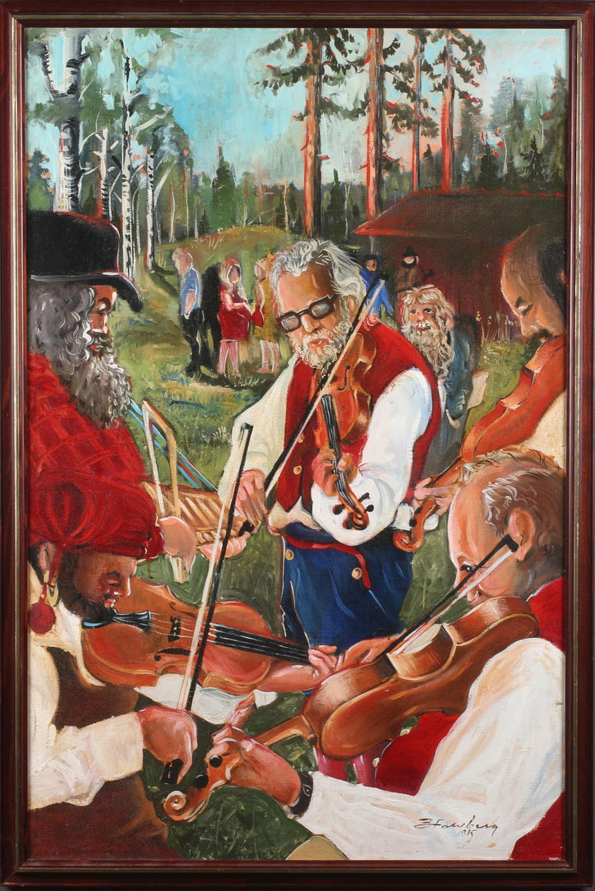 BERT FAHLBERG. Olja på duk, signerad, -85.