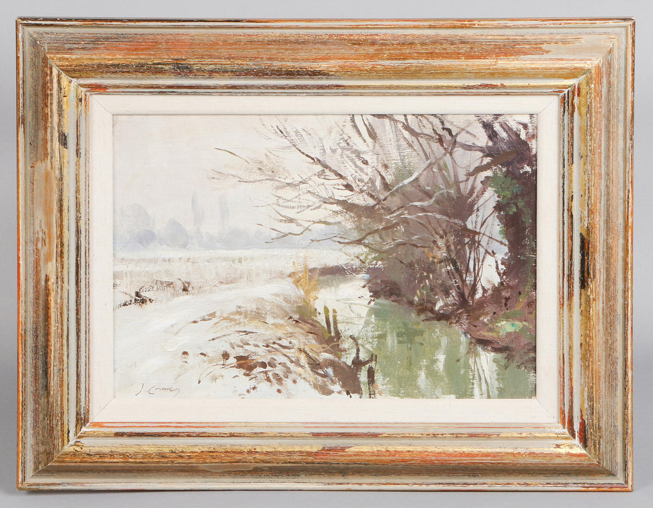 BRITISK SKOLE (20. ÅRHUNDREDE) VINTERSCENE.