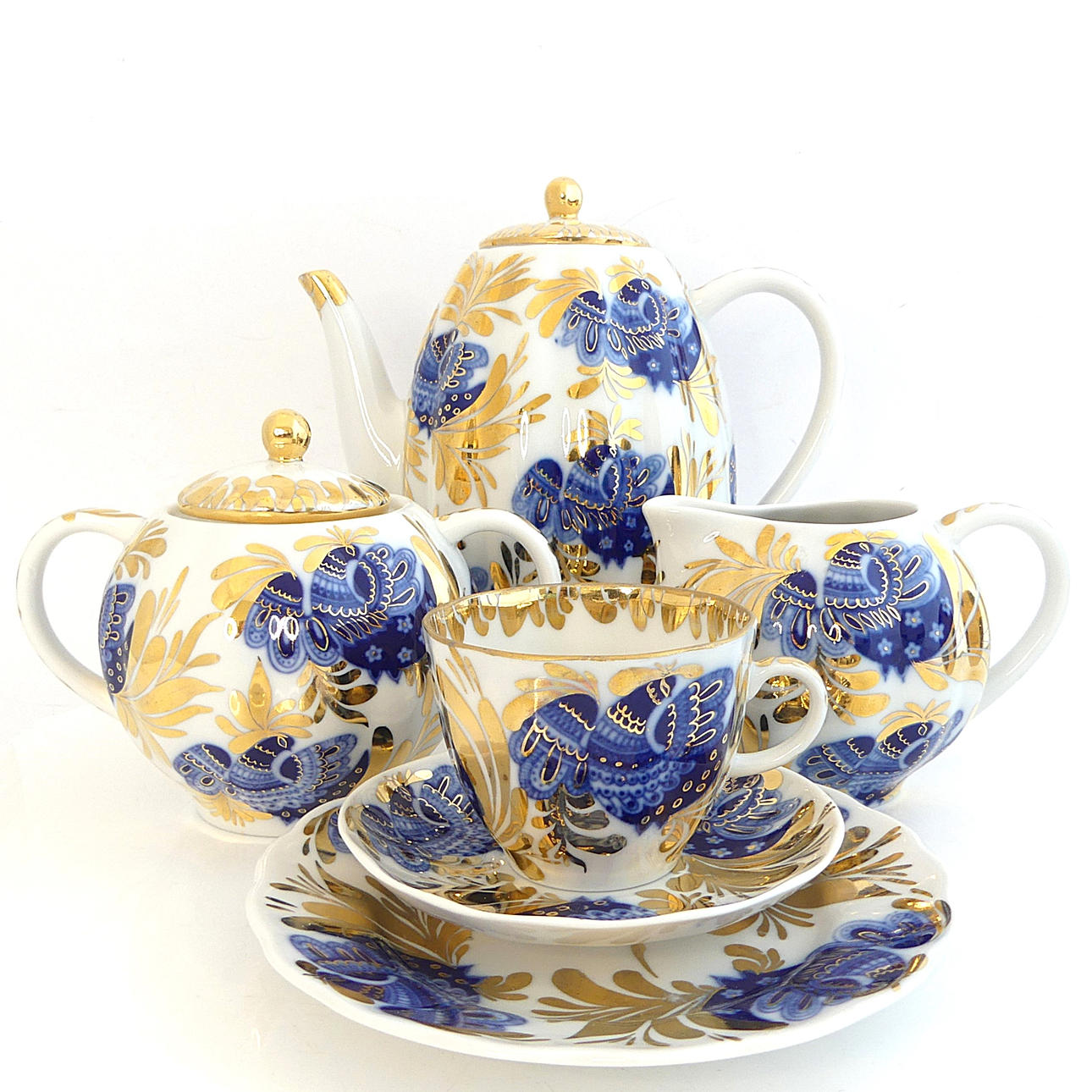 KAFFEESET, 27-teilig, Lomonossow, Russland.